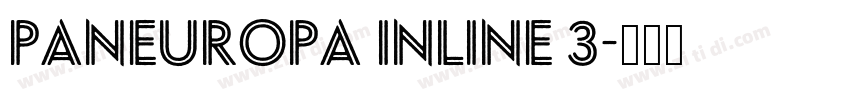 Paneuropa Inline 3字体转换